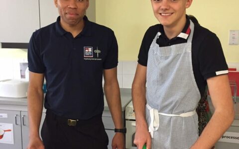 Year 13 take part in Royal Navy's 'ready, steady, cook' challenge