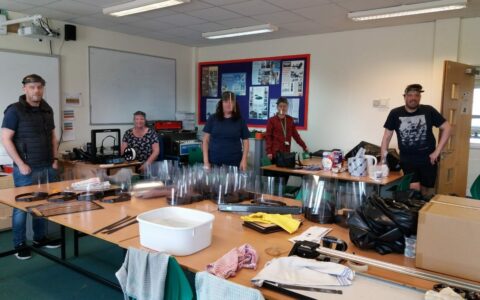 Design and technology staff create PPE visors for healthcare workers
