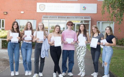 East Leake Academy students celebrate GCSE success