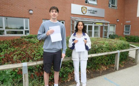 GCSE results reflect the hard work and determination of East Leake Academy students