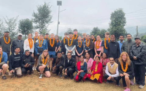 Students visit Nepal to help support community project