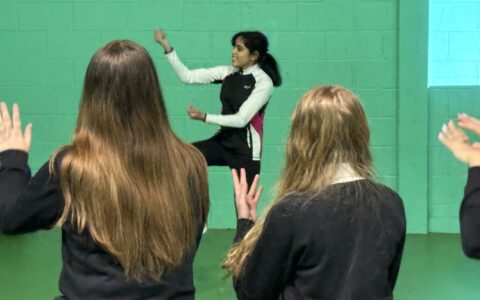 Sixth form student leads Bollywood dance lesson for Culture Day